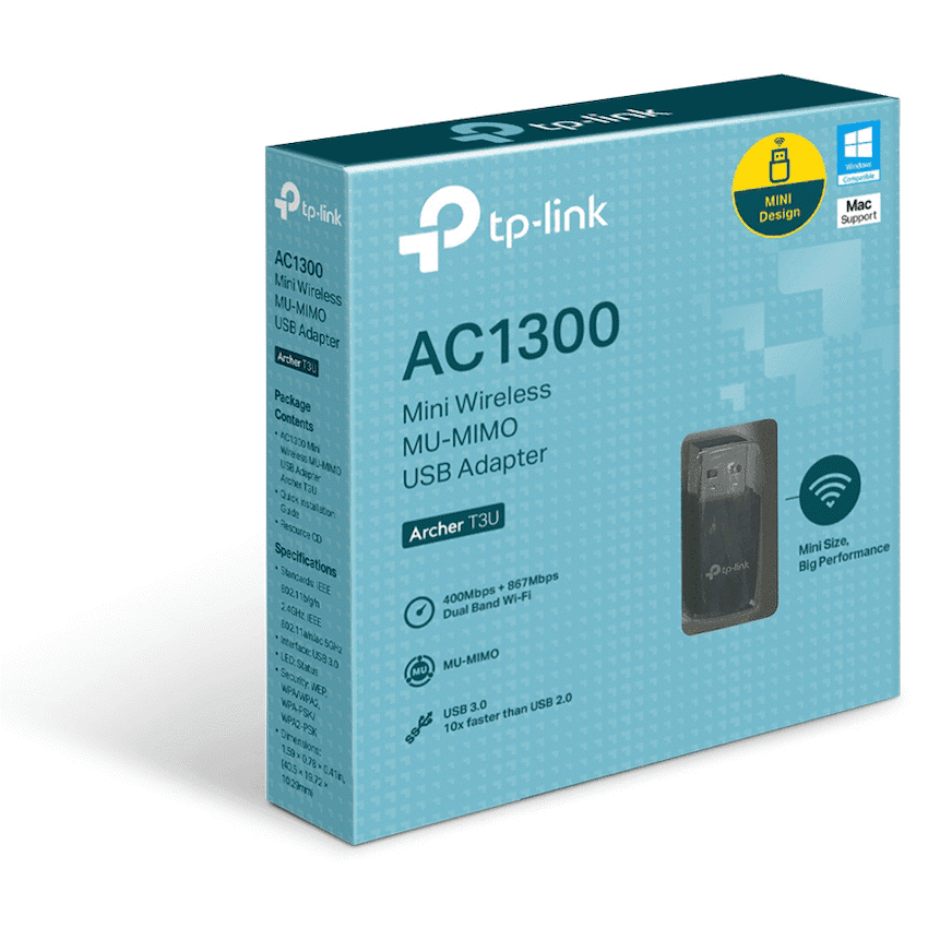 TP-Link Archer T3U Nano AC1300 Wireless MU-MIMO USB Adapter 6