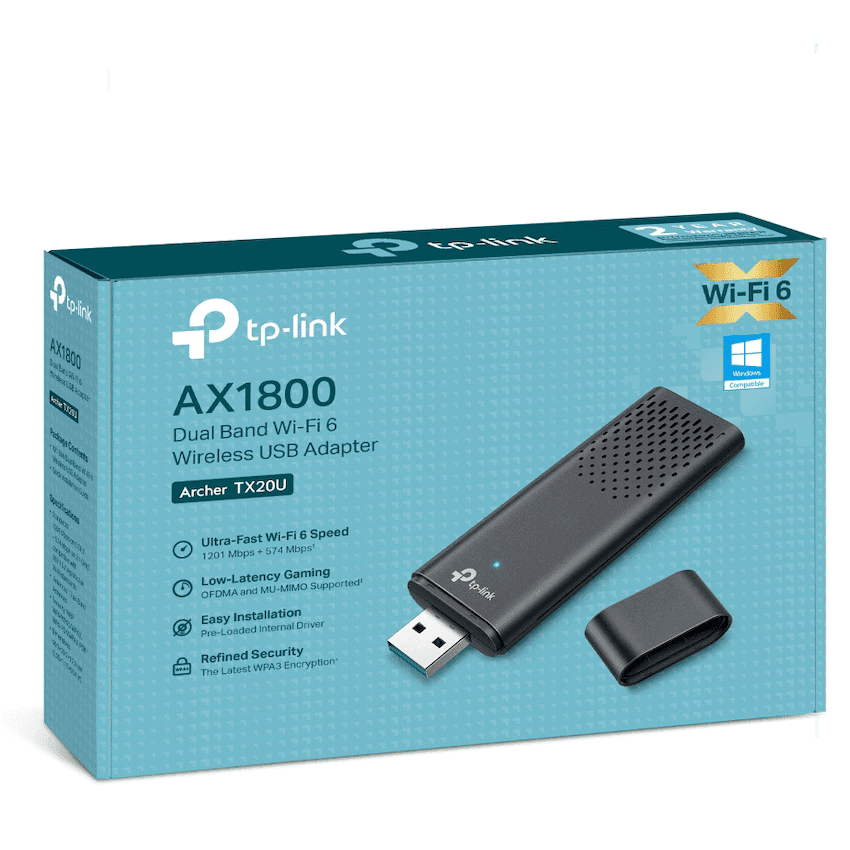 TP-Link Archer TX20U Dual-Band Wi-Fi 6 Wireless USB Adapter 7