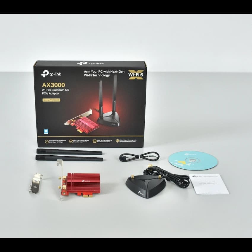 TP-Link Archer TX3000E AX3000 Wi-Fi 6 Bluetooth 5.0 PCI Express Adapter 8