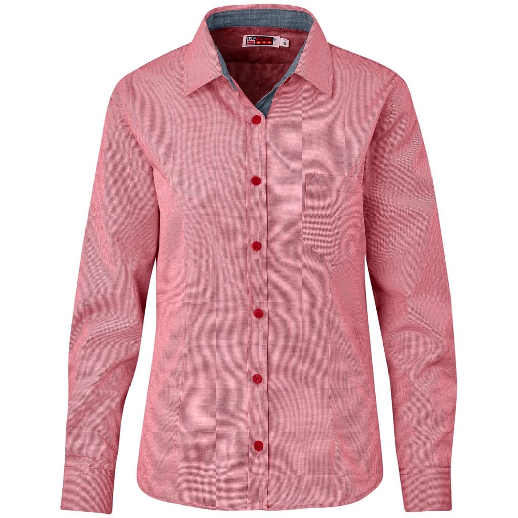 Ladies Long Sleeve Coventry Shirt - Red 1