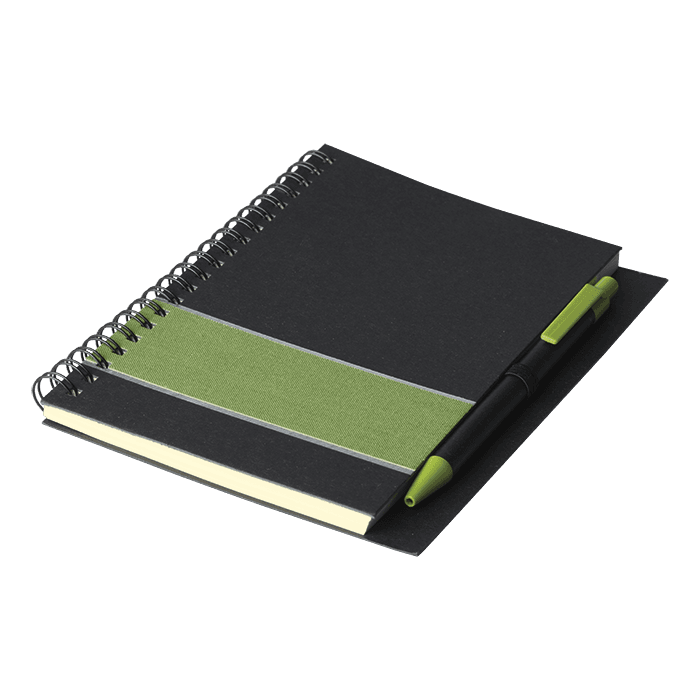 Coloured Stripe Notebook with Pen 2