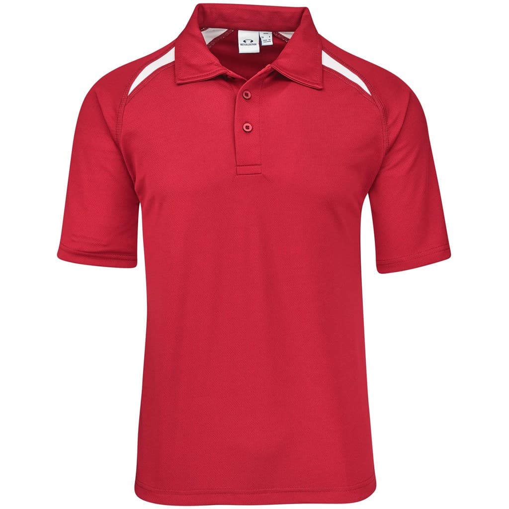 Kids Splice Golf Shirt - Black Orange 4