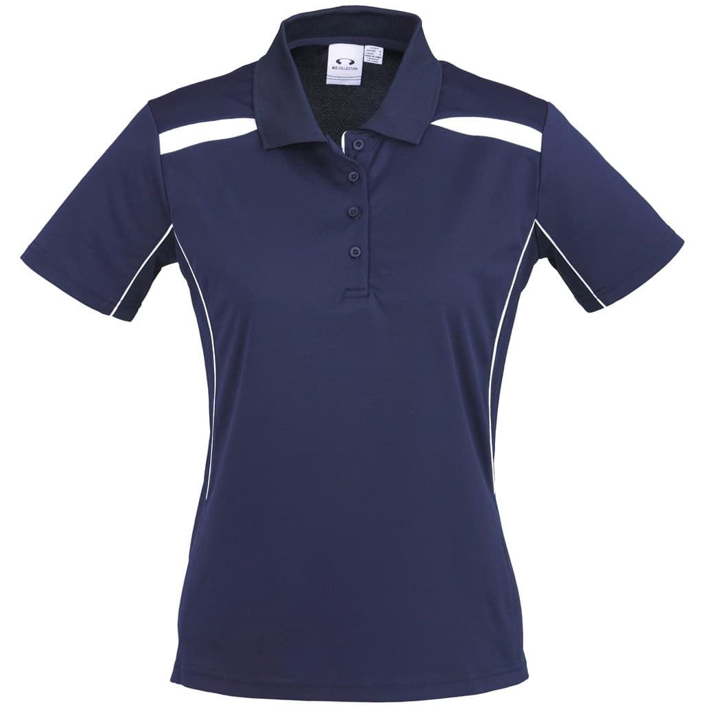 Ladies United Golf Shirt - Black Red 2