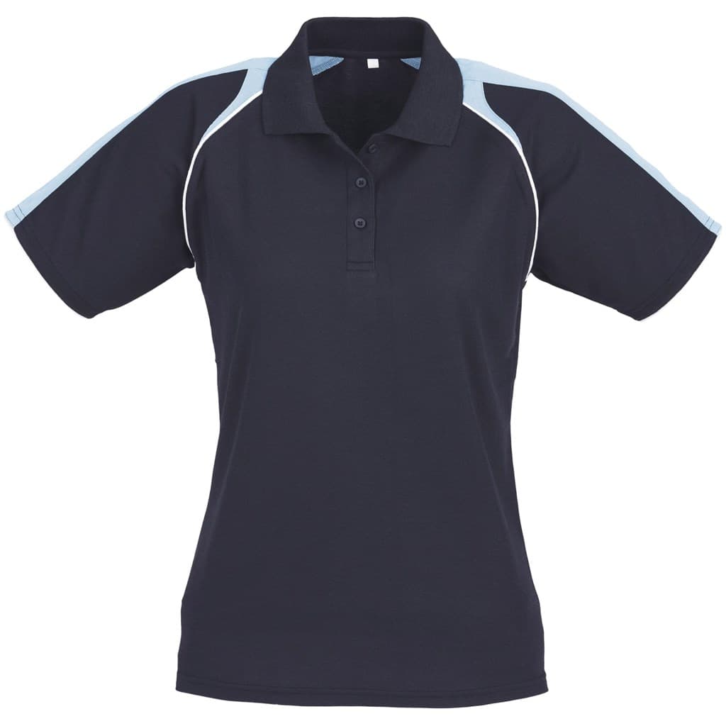 Ladies Triton Golf Shirt - Black Red 3