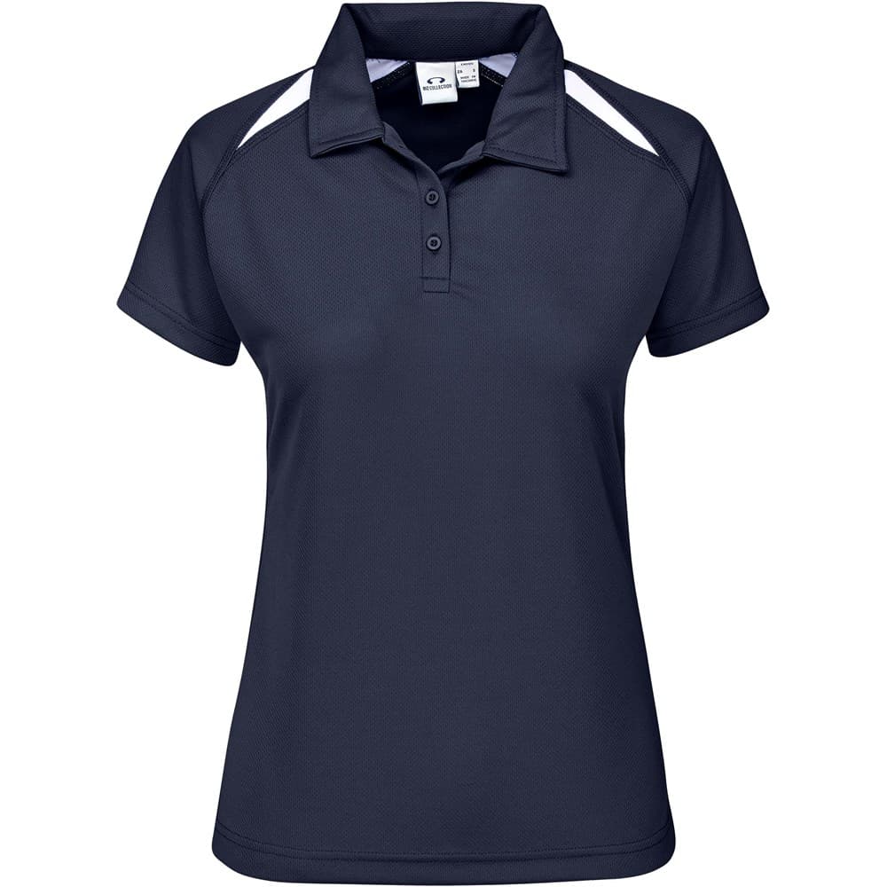 Ladies Splice Golf Shirt - Light Blue 2
