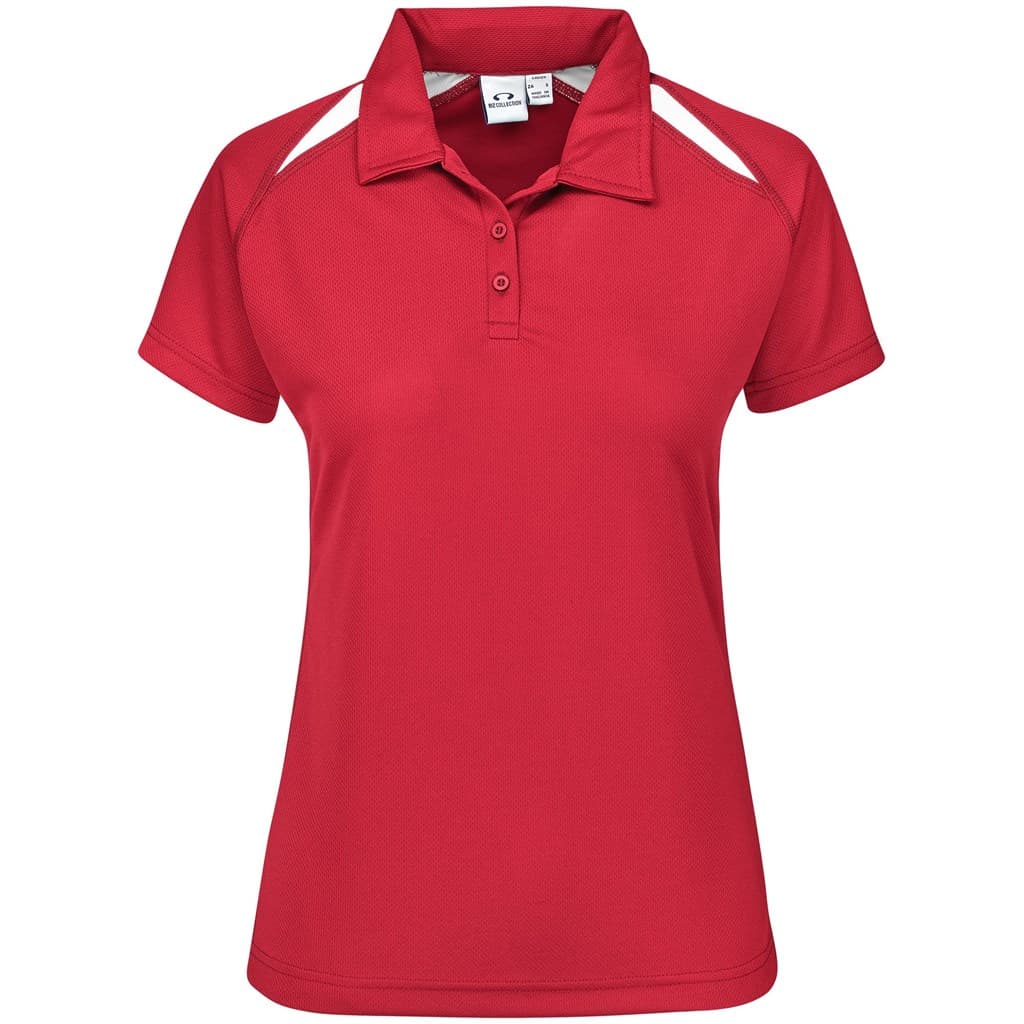 Ladies Splice Golf Shirt - Light Blue 3