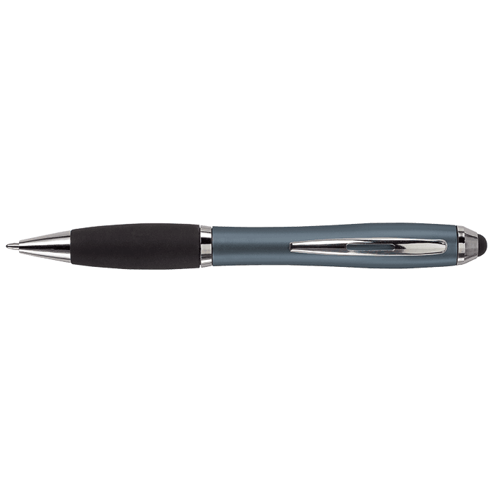 Ballpoint with Rubber Grip and Stylus