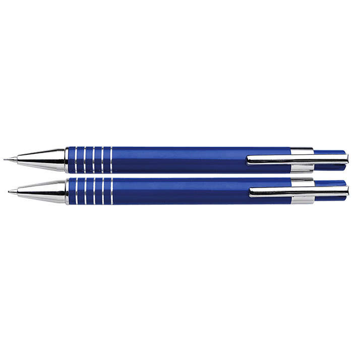 Lacquered Barrel Matching Ballpoint Pen and Clutch Pencil Se