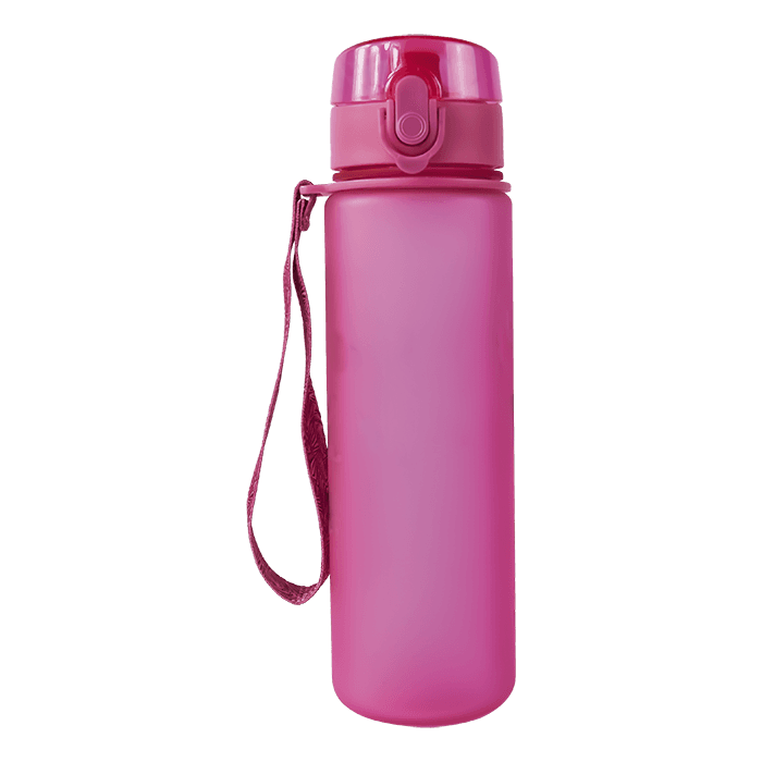 600ml Frosted Cylinder Water Bottle 2