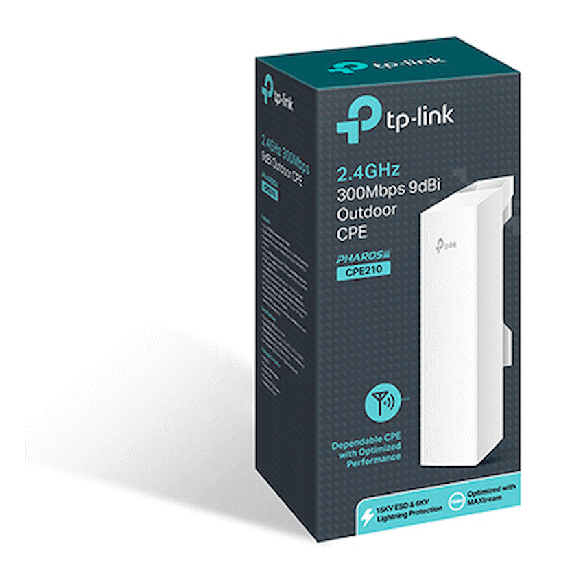 TP-Link CPE210 2.4ghz 300mbps 9dbi Outdoor CPE 4