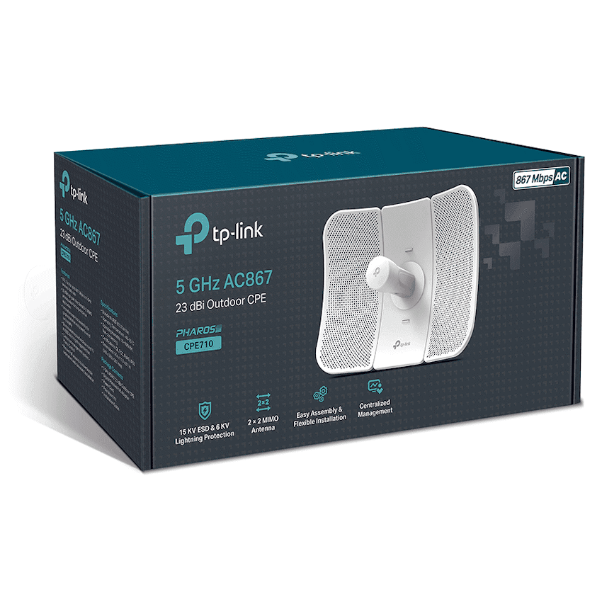 TP-Link CPE710 5GHz AC 867Mbps 23dBi Outdoor CPE 4