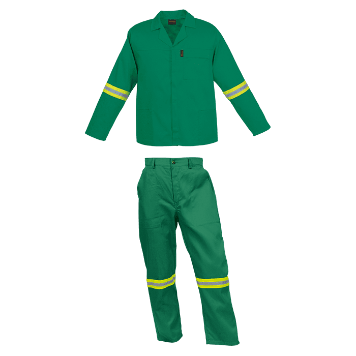Barron Budget Poly Cotton Conti Suit with Reflective