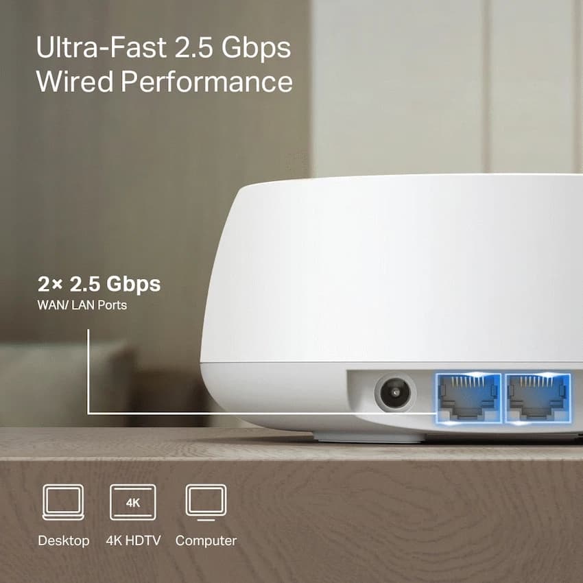 TP-Link Deco BE25 (1-Pack) BE3600 Whole Home Mesh Wi-Fi 7 System 2