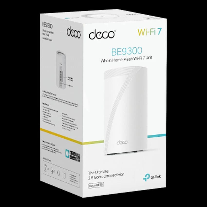 TP-Link Deco BE65 (1 Pack) BE9300 Whole Home Mesh Wi-Fi 7 System 6