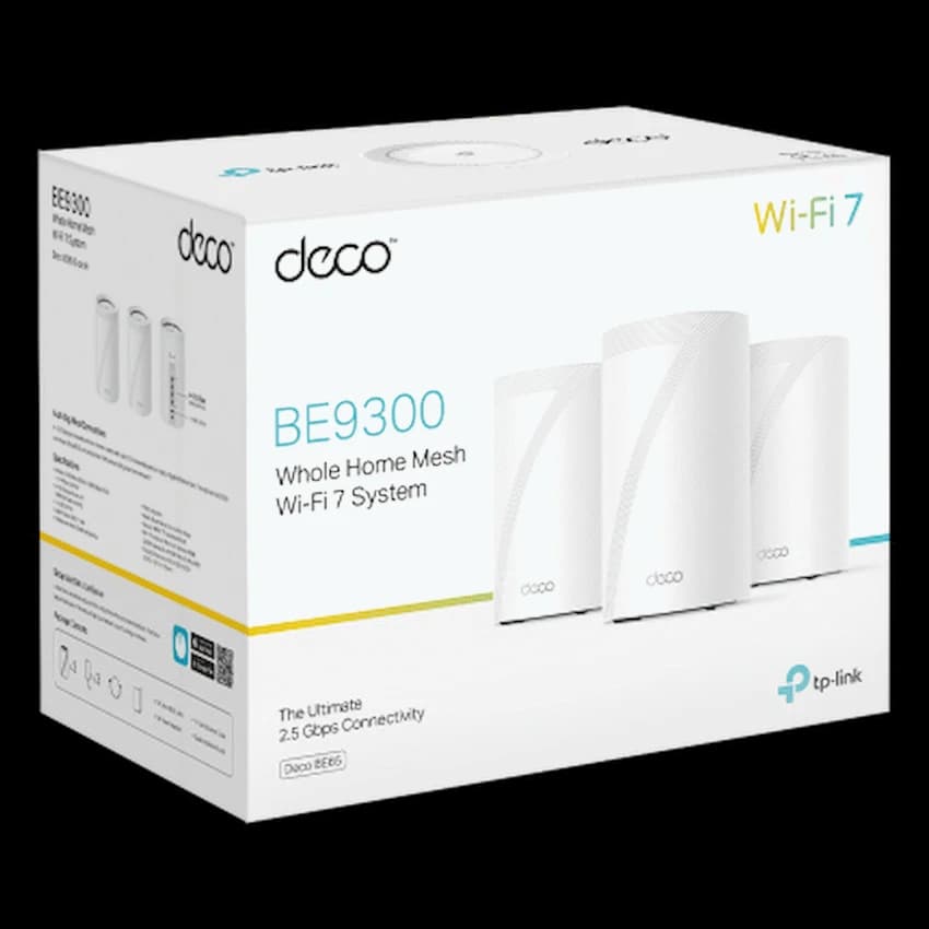 TP-Link Deco BE65 (3-Pack) BE9300 Whole Home Mesh Wi-Fi 7 System 7