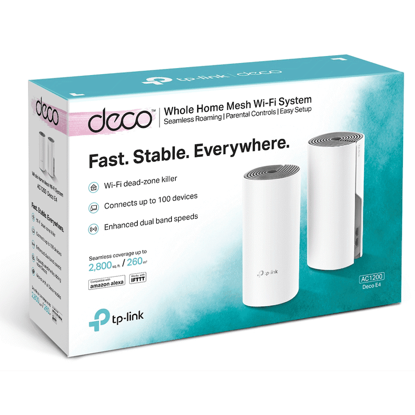 TP-Link Deco E4 (2-Pack) AC1200 Whole-Home Mesh Wi-Fi System 2