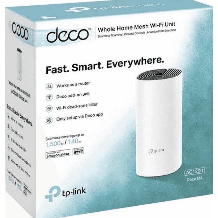TP-Link Deco M4 (1-Pack) AC1200 Whole-Home Mesh Wi-Fi System 3