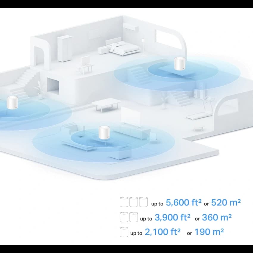TP-Link Deco X10 (1-Pack) AX1500 Whole Home Mesh Wi-Fi 6 System (Tri-Band) 4