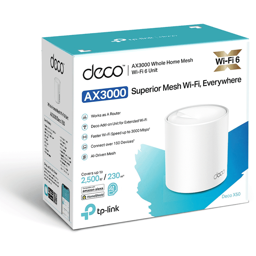 TP-Link Deco X50 (1 Pack) AX3000 Whole Home Mesh Wi-Fi 6 System 3