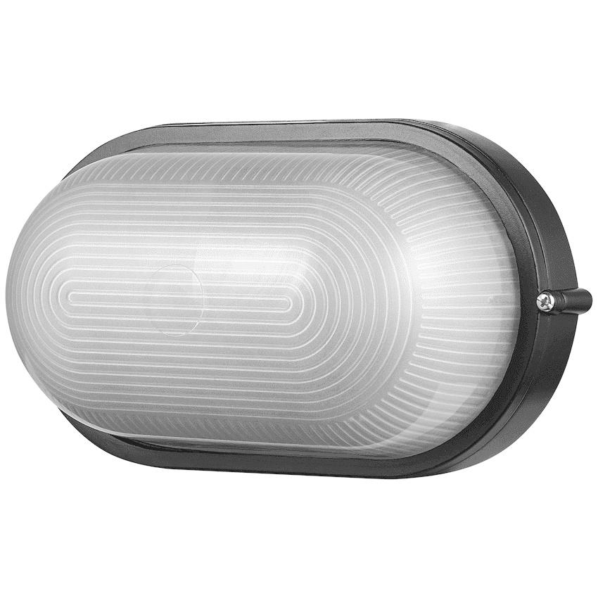 Ellies Illume Series - Large AC Oval Bulkhead - Aluminium  + Glass 4