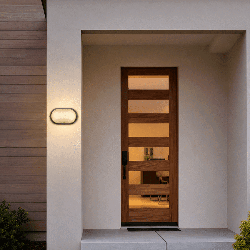 Ellies Illume Series - Large AC Oval Bulkhead - Aluminium  + Glass 6