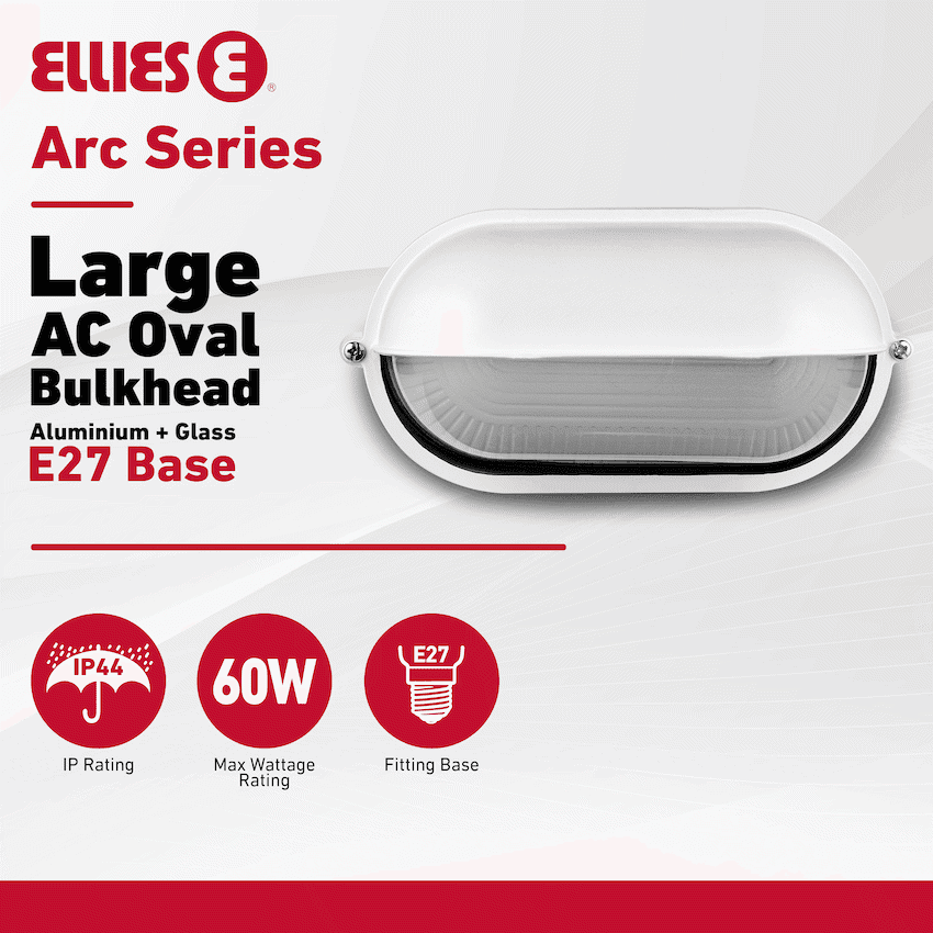 Ellies Arc Series - Large AC Oval Bulkheads - Aluminium + Glass 10