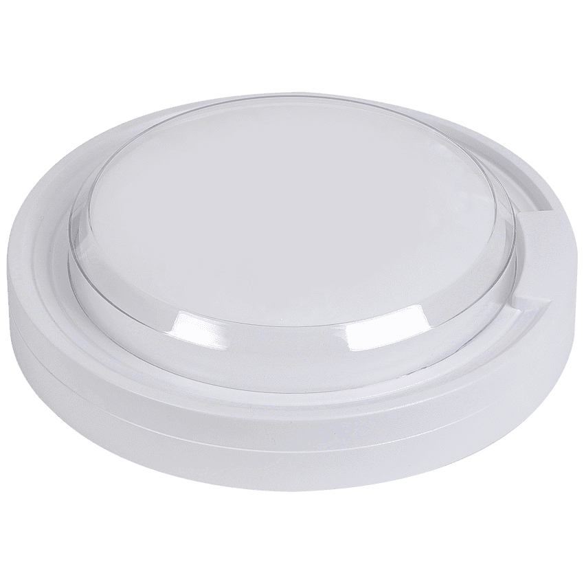 Ellies Cresent Series AC 24W Round LED Bulkhead - PC 7