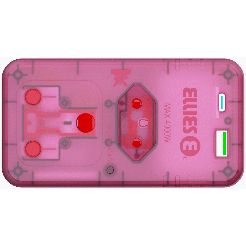 Ellies 2 Way High Surge  Adaptor with PD20W USB-C + USB - RD 7