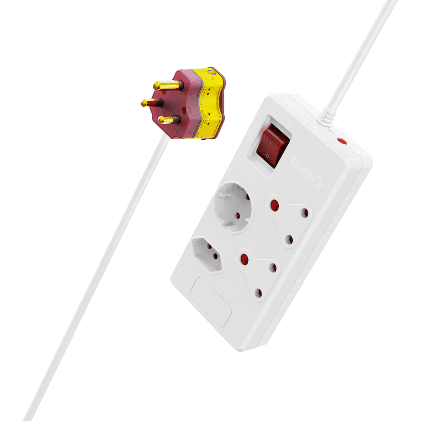 Ellies 4 way High Surge Multiplug 0.5M - WT 3