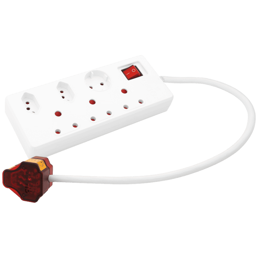 Ellies 6 way High Surge Multiplug 0.5M - WT 2