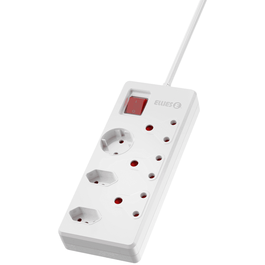 Ellies 6 way High Surge Multiplug 0.5M - WT 7