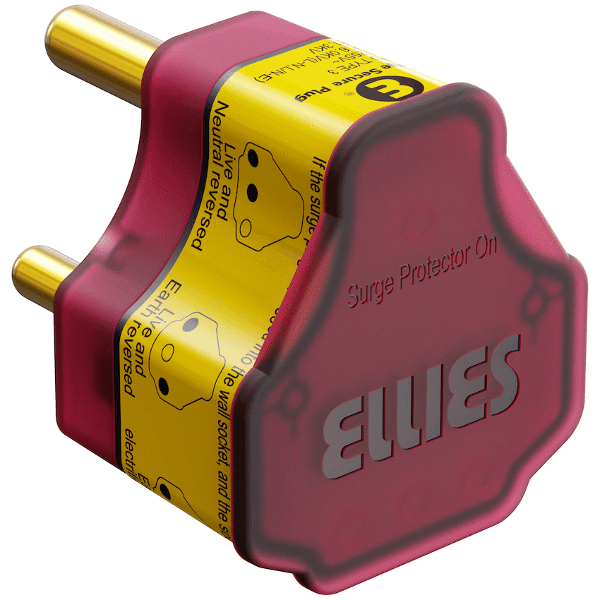 Ellies Re-wireable High Surge Plug Top - RD 3