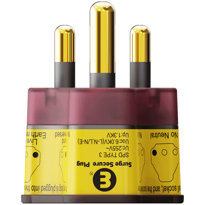 Ellies Re-wireable High Surge Plug Top - RD 8