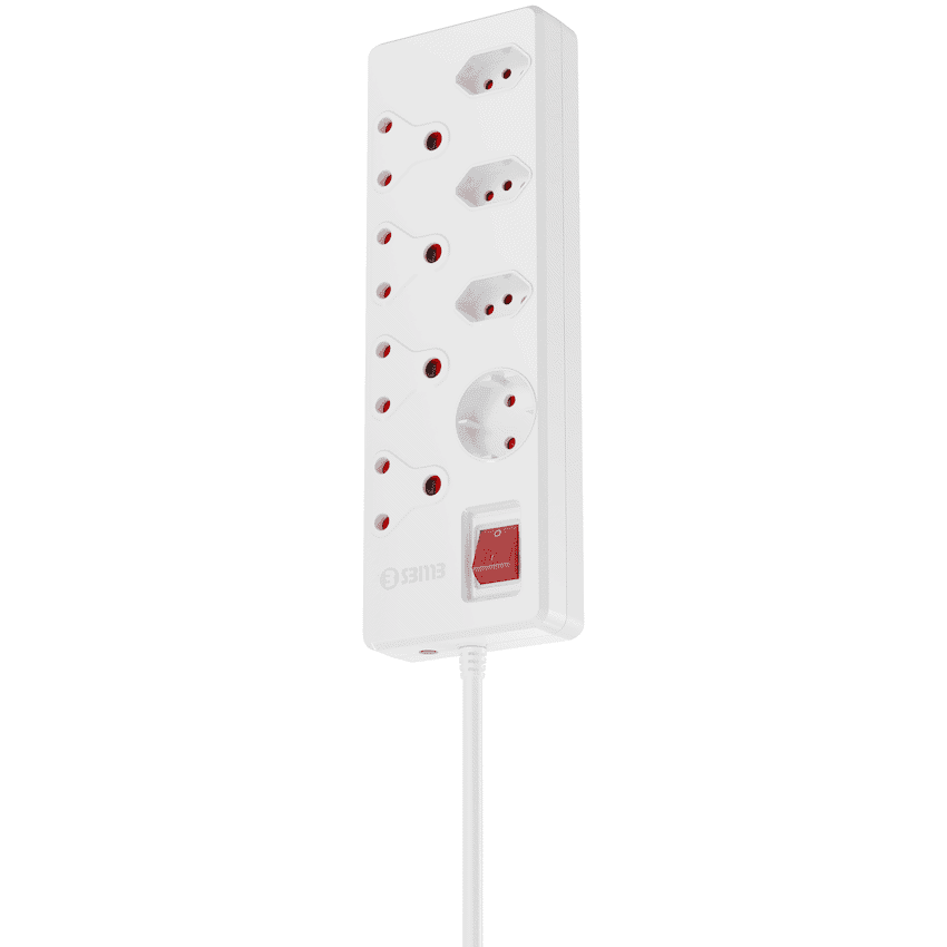 Ellies 8-Way High Surge Multiplug 0.5m - WT 6
