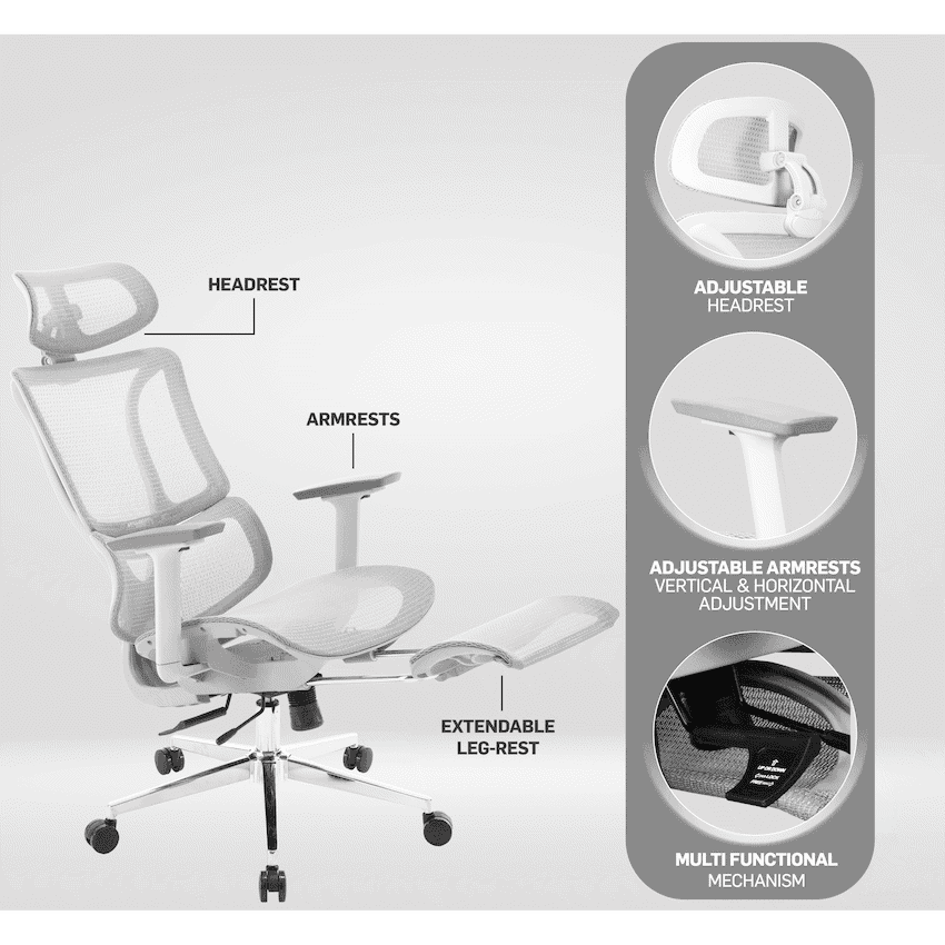 Everfurn Nebula High Back Office Chair - Ergonomic 4