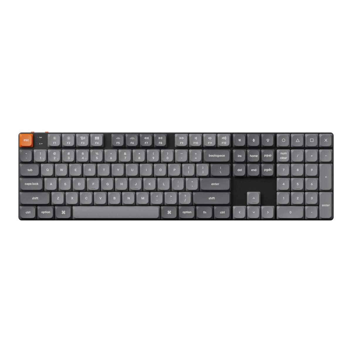 Keychron K5 Max QMK/VIA Full-sized Wireless Custom Mechanical Keyboard | RED Switches 2