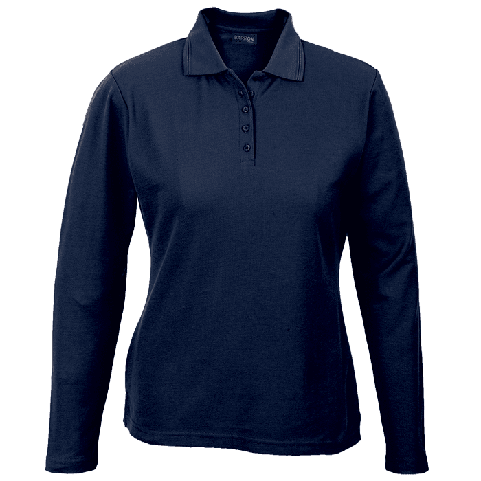 175g Pique Knit Long Sleeve Golfer Ladies 4