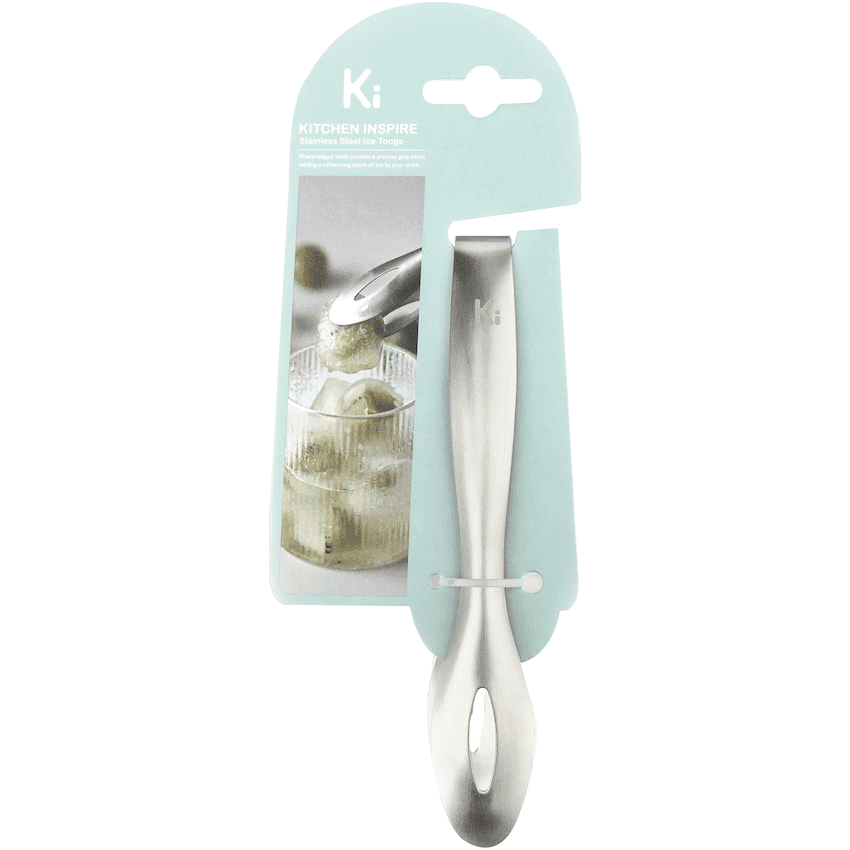 Kitchen Inspire Ice Tongs St/St 2