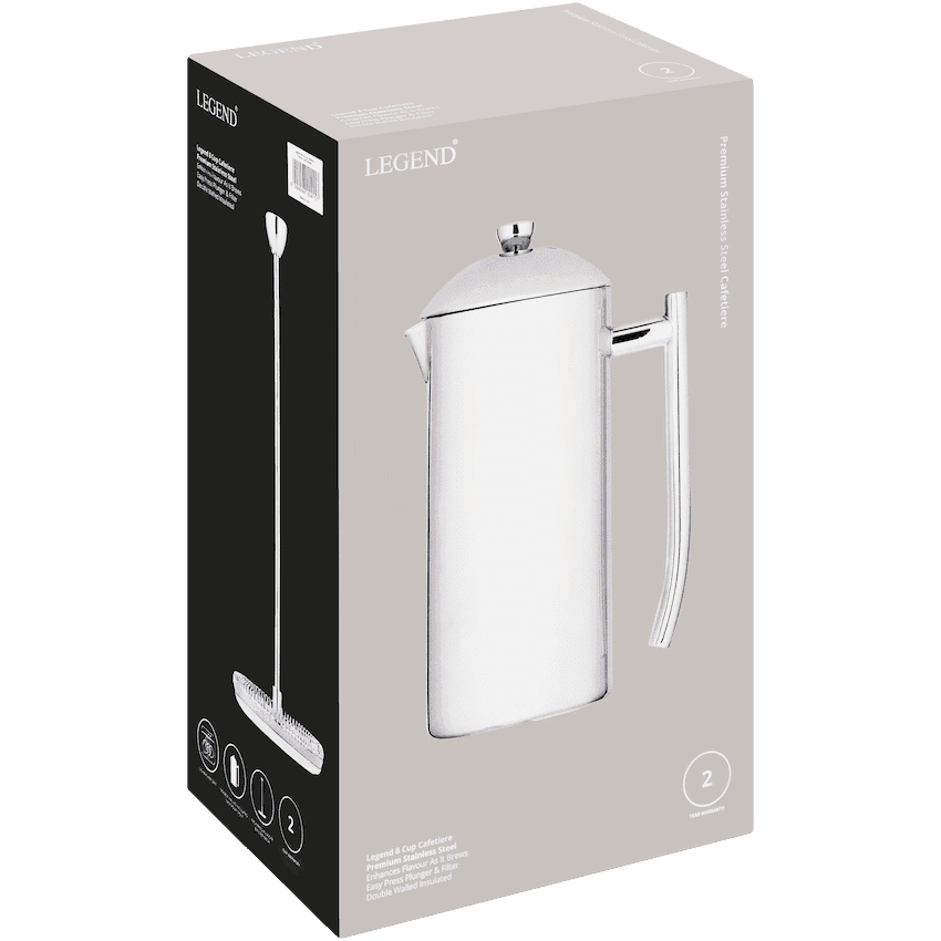 Legend Stainless steel 8 cup cafetiere 4
