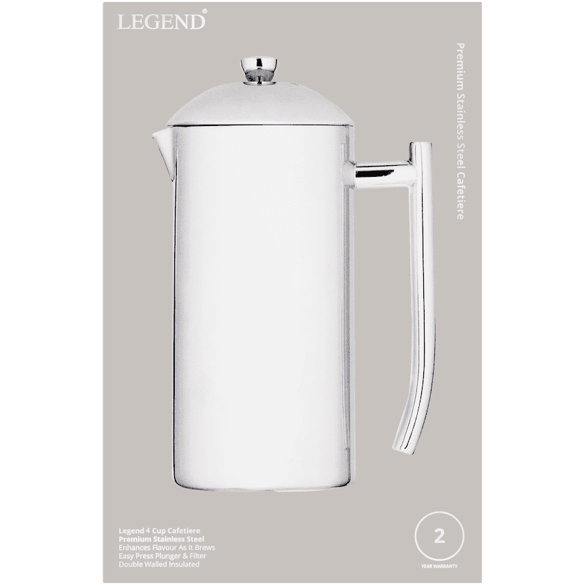 Legend Stainless steel 4 cup cafetiere 3