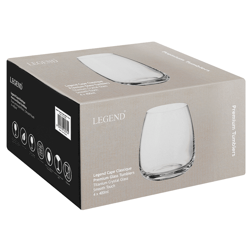 Legend Classique Tumbler 400ml - 4 Pack 3
