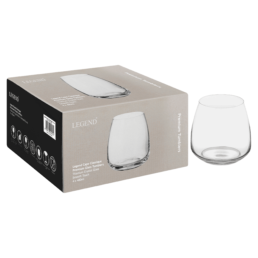 Legend Classique Tumbler 400ml - 4 Pack 4