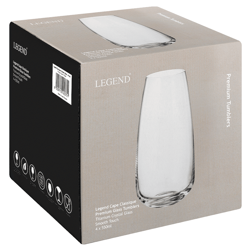 Legend Classique Tumbler 550ml - 4 Pack 2