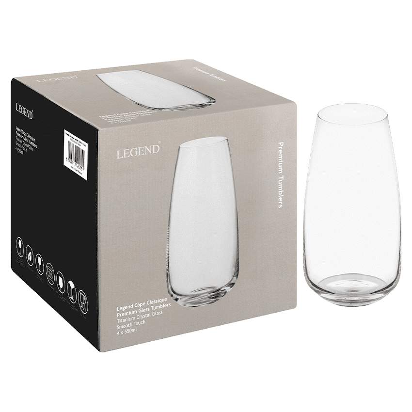 Legend Classique Tumbler 550ml - 4 Pack 3