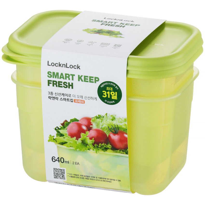 LocknLock Fresh Block rect 640ml 2pce