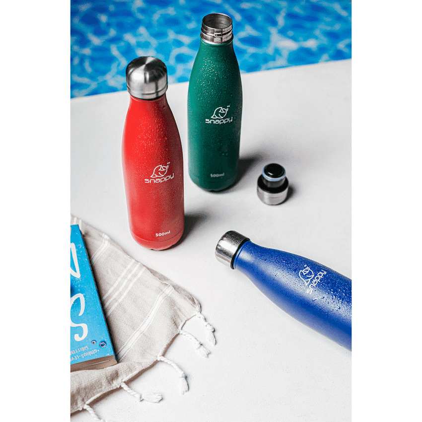Snappy Stainless Steel Vacuum Bottle 500ml - Emerald 2