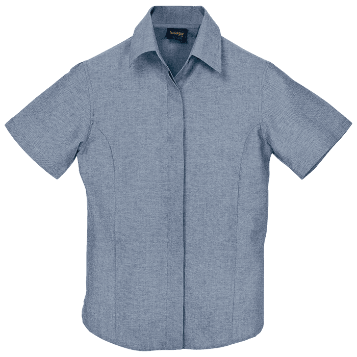 Oxford Blouse Short Sleeve Ladies 2