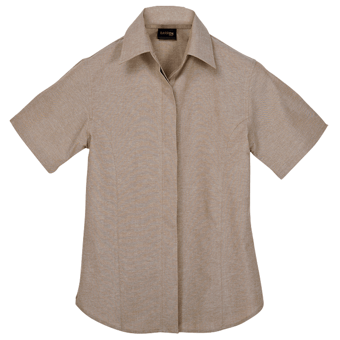 Oxford Blouse Short Sleeve Ladies 5