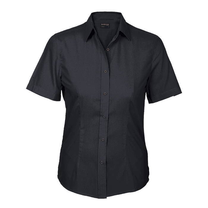 Basic Poly Cotton Blouse Short Sleeve Ladies 3