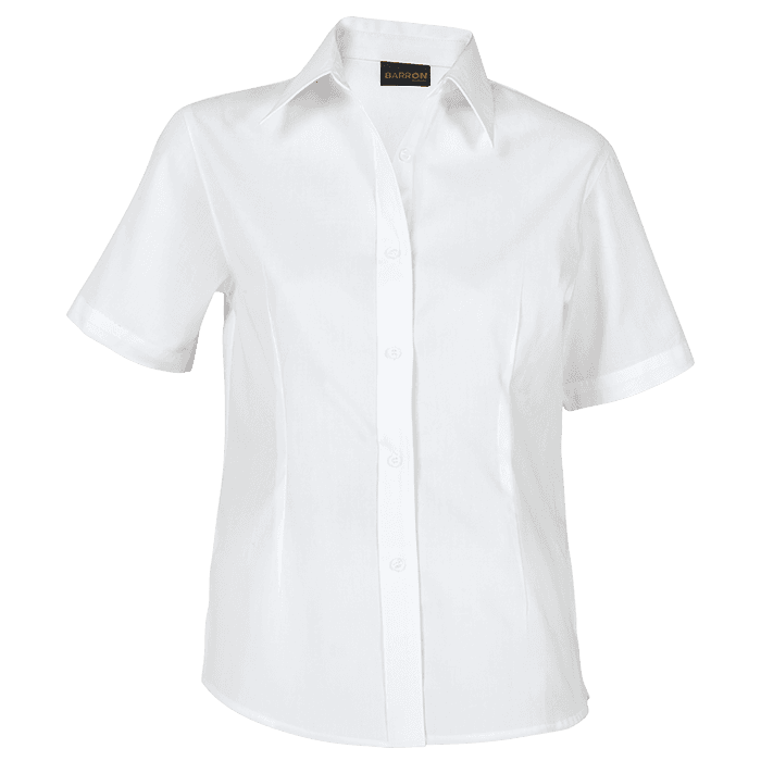 Brushed Cotton Twill Blouse Short Sleeve Ladies 3